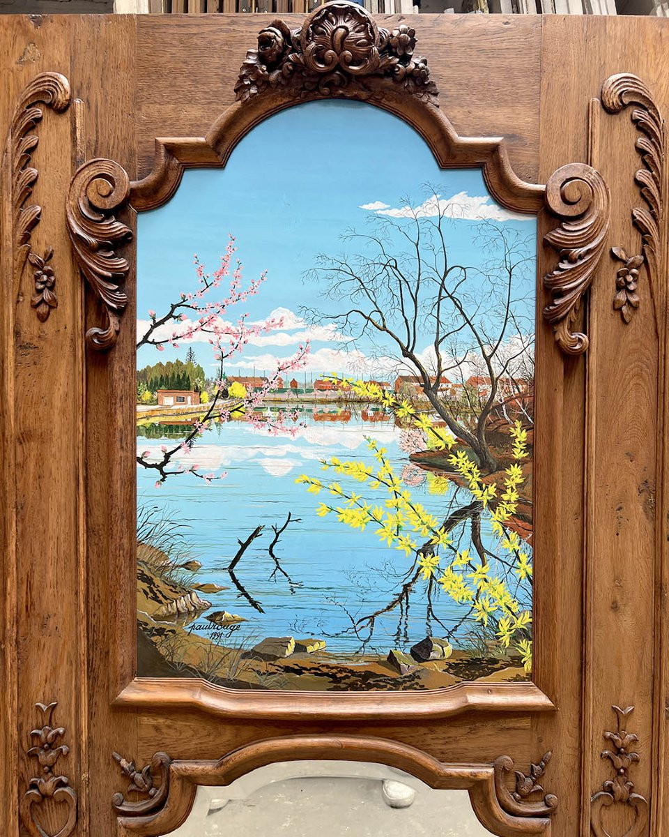 Trumeau With Integrated Landscape, Rouge Paul-photo-3