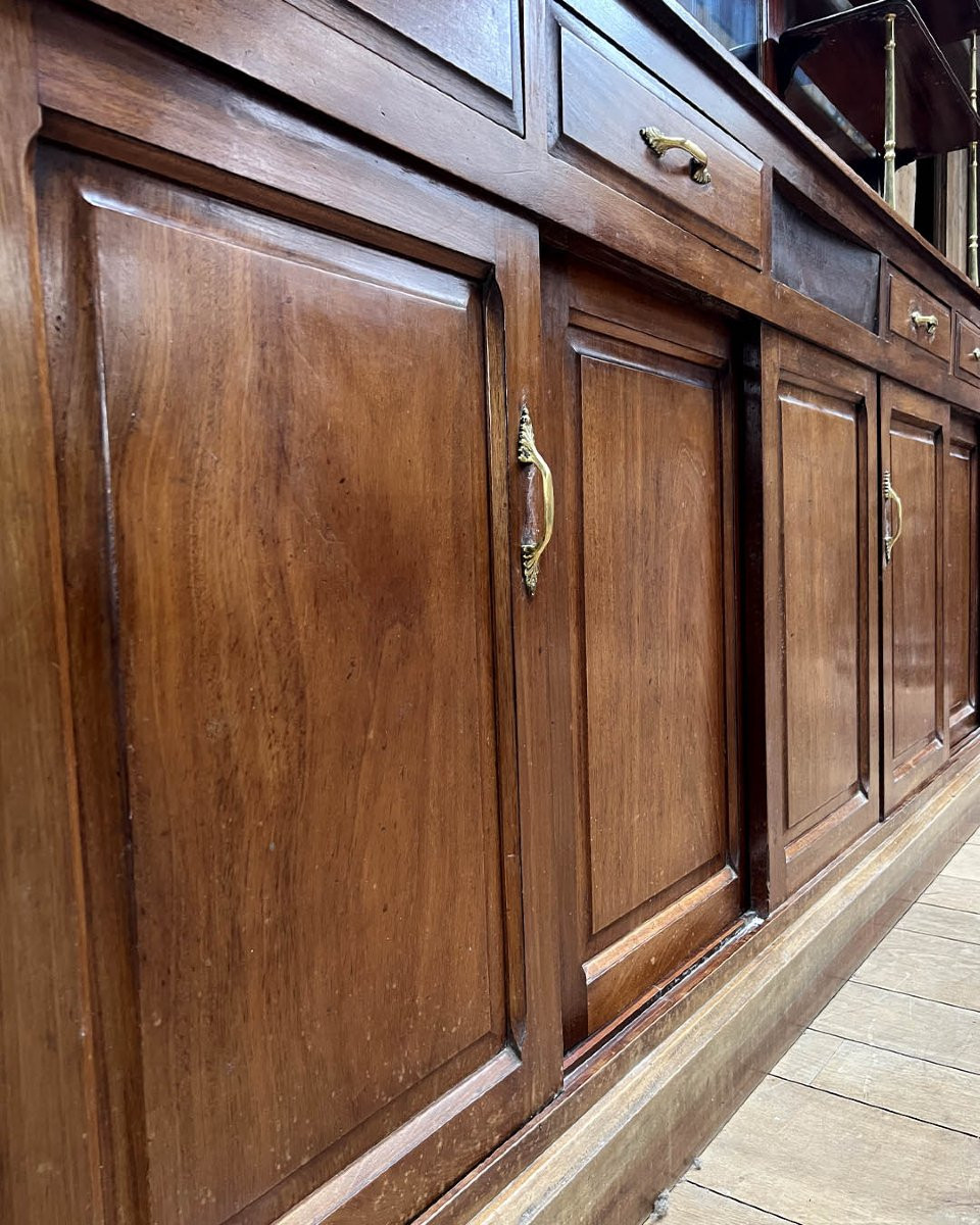 Art Nouveau Mahogany Back Bar-photo-3