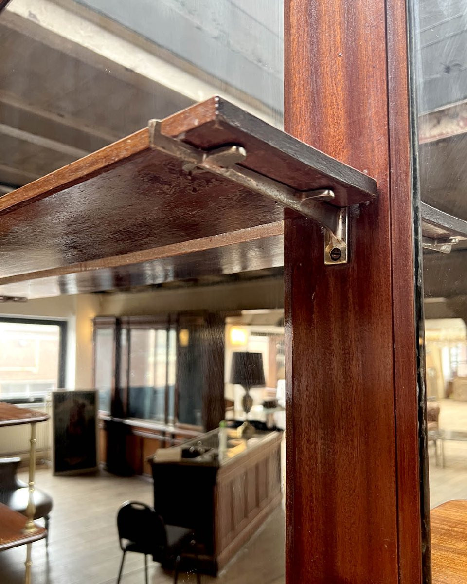 Art Nouveau Mahogany Back Bar-photo-7