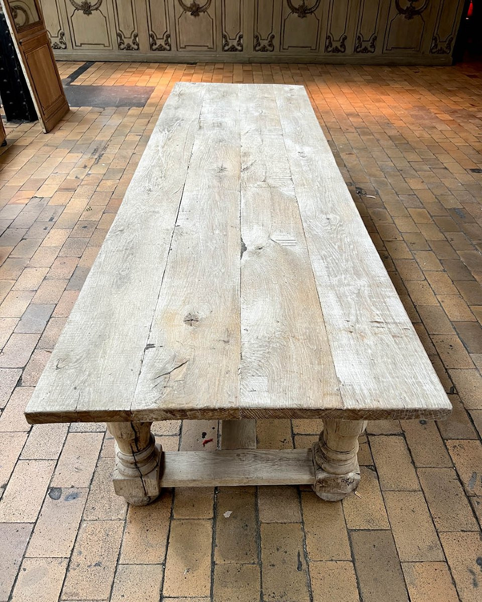 Oak Table 298×75.5×90.5cm-photo-1