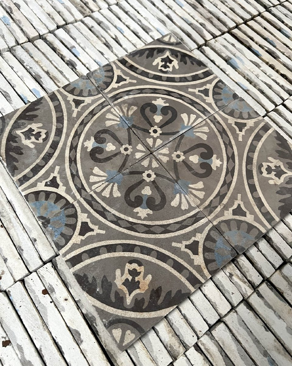 Lot de carreaux de ciment 26m²-photo-2