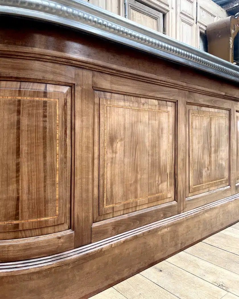Walnut Bar With Pewter Top, 2.5 M-photo-4