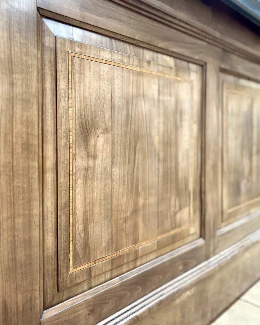 Walnut Bar With Pewter Top, 2.5 M-photo-2