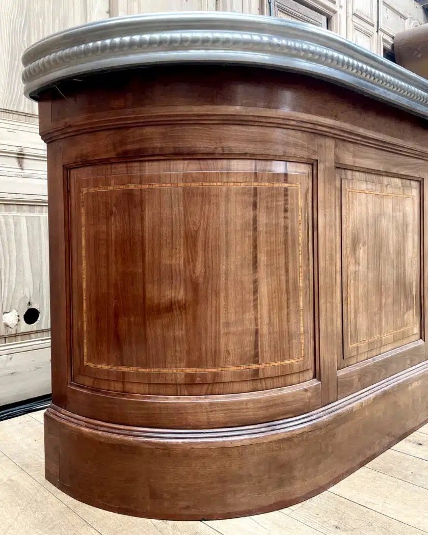 Walnut Bar With Pewter Top, 2.5 M-photo-5