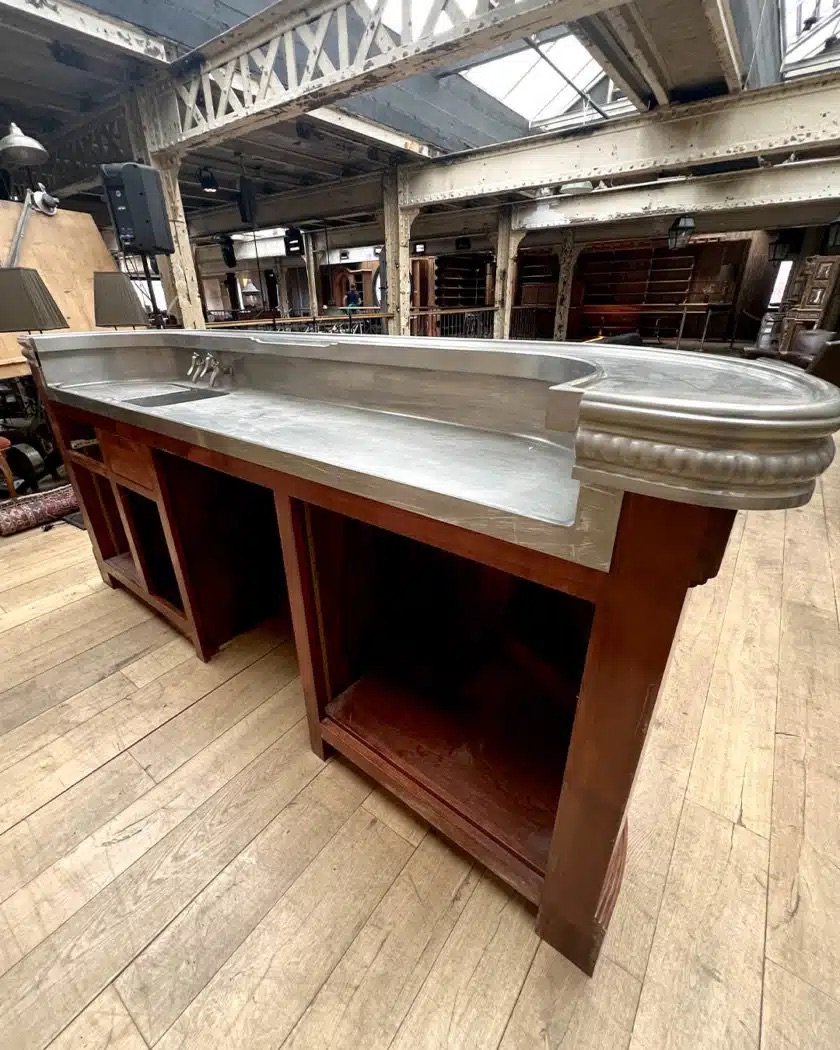 Walnut Bar With Pewter Top, 2.5 M-photo-8