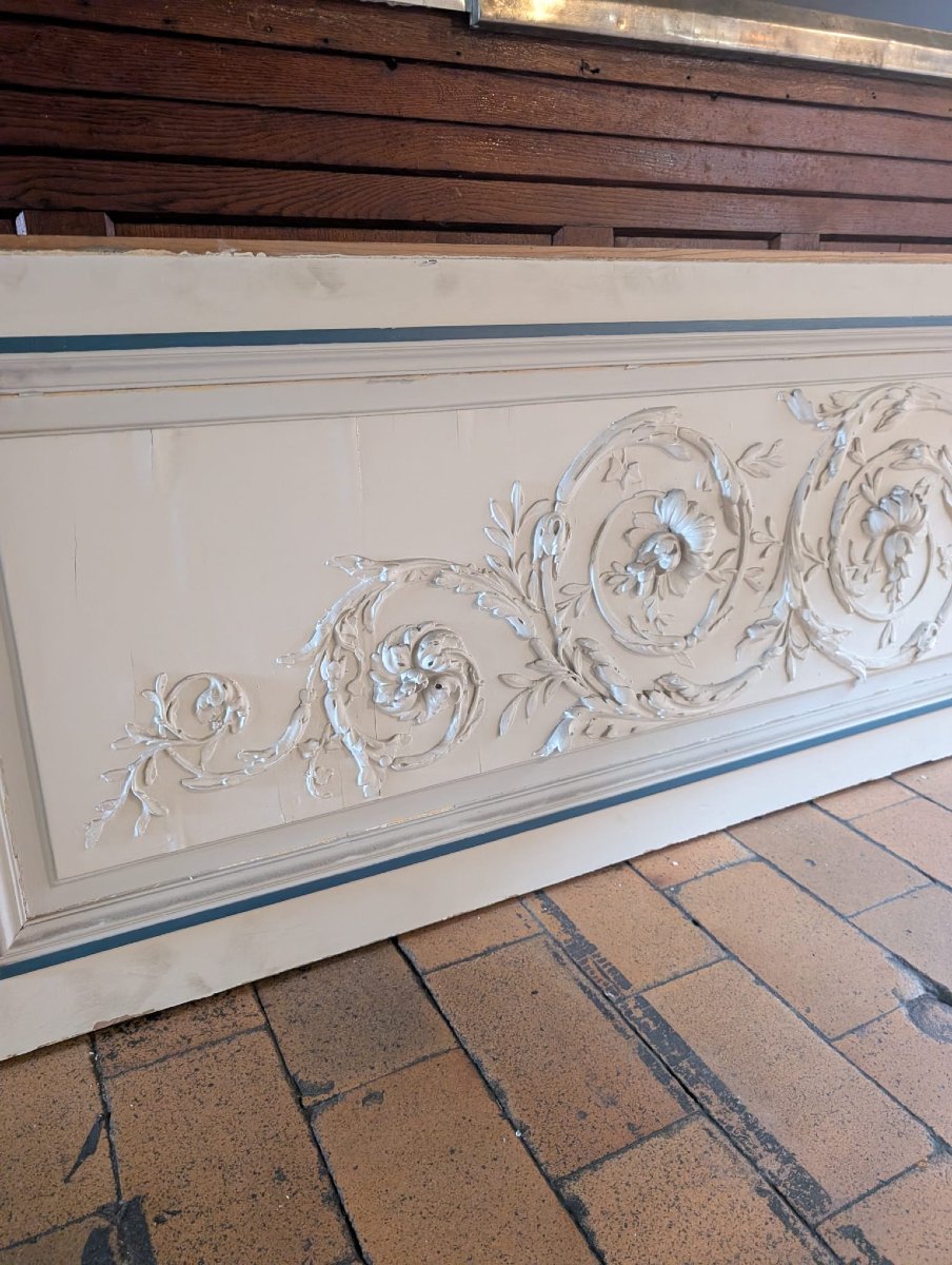 Large Decorative Panel In The Louis XVI Style, Featuring A Design Of Vases And Foliage-photo-2