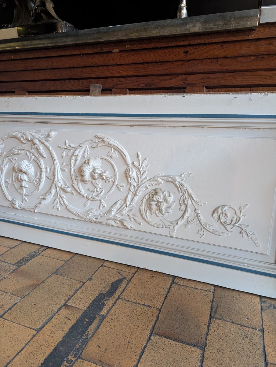 Large Decorative Panel In The Louis XVI Style, Featuring A Design Of Vases And Foliage-photo-3