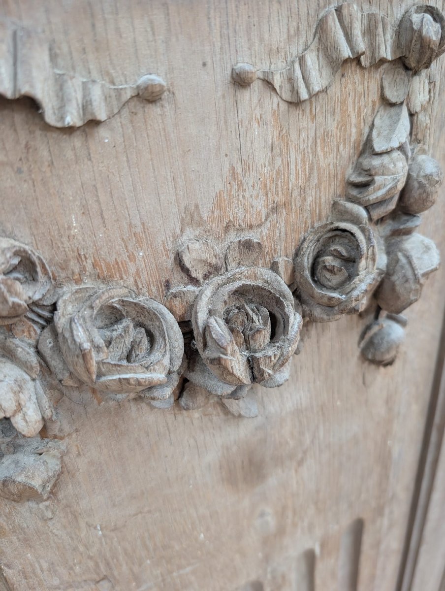 Louis XVI-style Oak Wainscoting, 7.33 Meters-photo-4