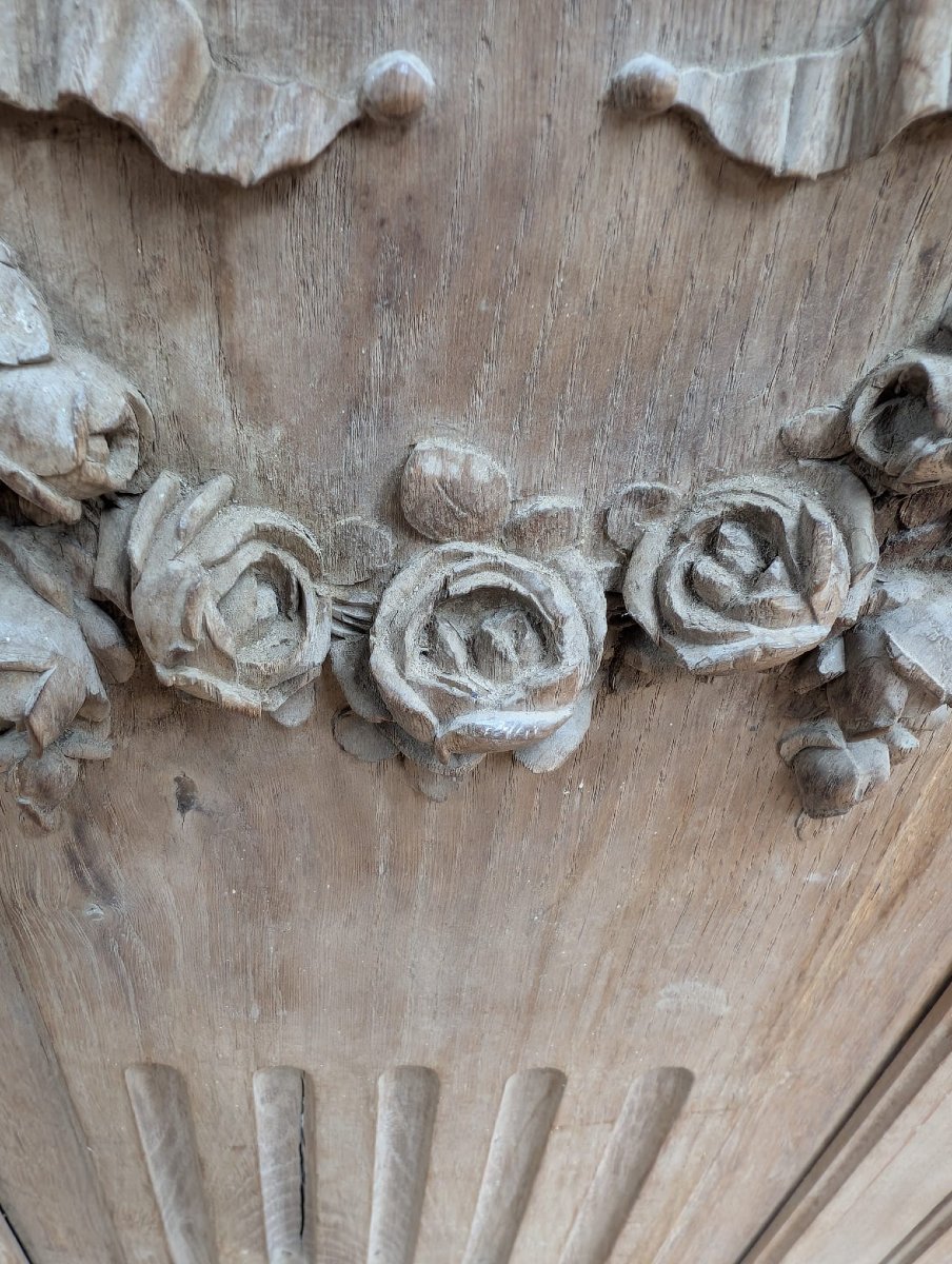 Louis XVI-style Oak Wainscoting, 7.33 Meters-photo-4