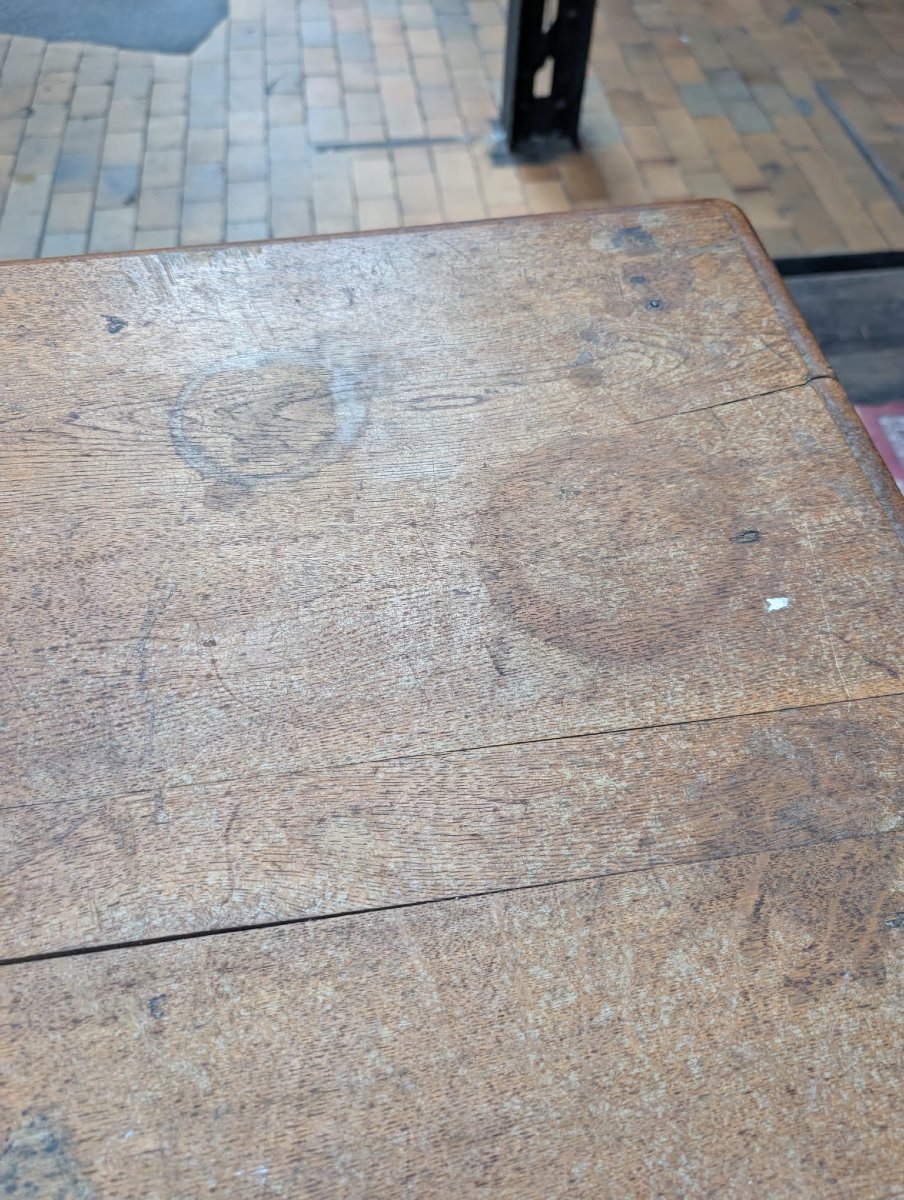 Antique Solid Oak Store Counter, 285 X 85 X 84 Cm-photo-5