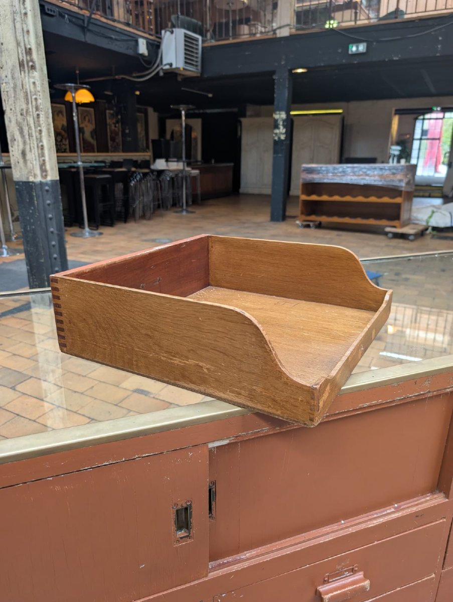 Antique Wooden And Brass Store Display Counter, 183 X 92 X 61 Cm-photo-4