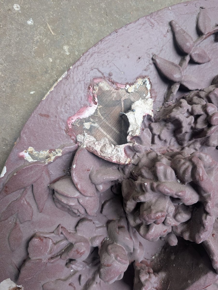 Passage de porte Napoléon III à fronton sculpté, 223 x 340 cm-photo-5
