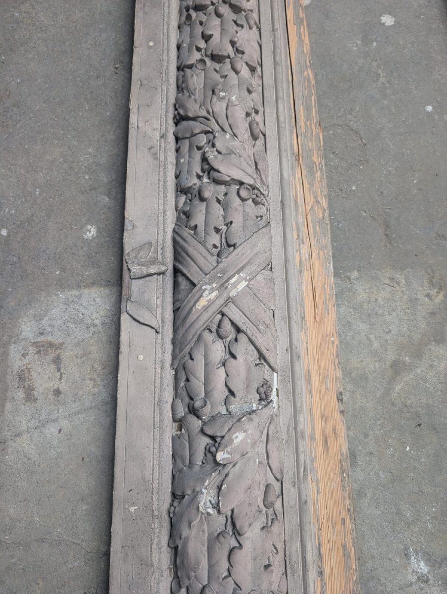 Pair Of Large Molded Moldings With Laurel Garland Motifs – Napoleon III-photo-4