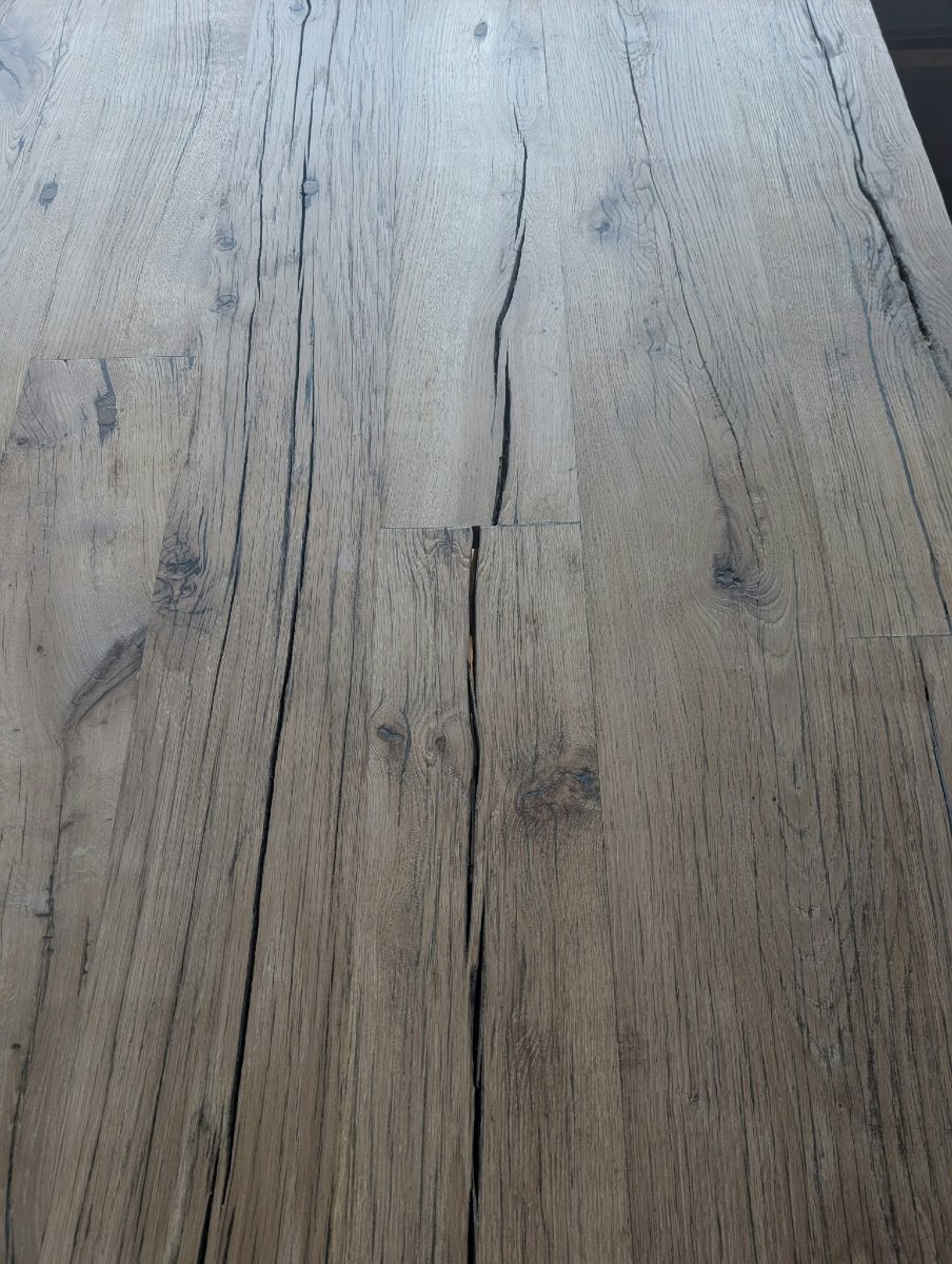 Antique Oak Tabletop, 120 X 330 Cm-photo-2