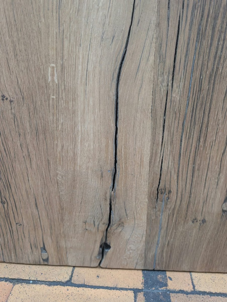 Antique Oak Tabletop, 120 X 330 Cm-photo-4