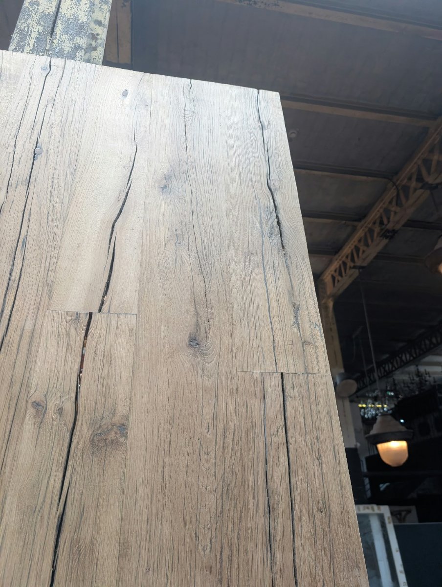 Antique Oak Tabletop, 120 X 330 Cm-photo-1