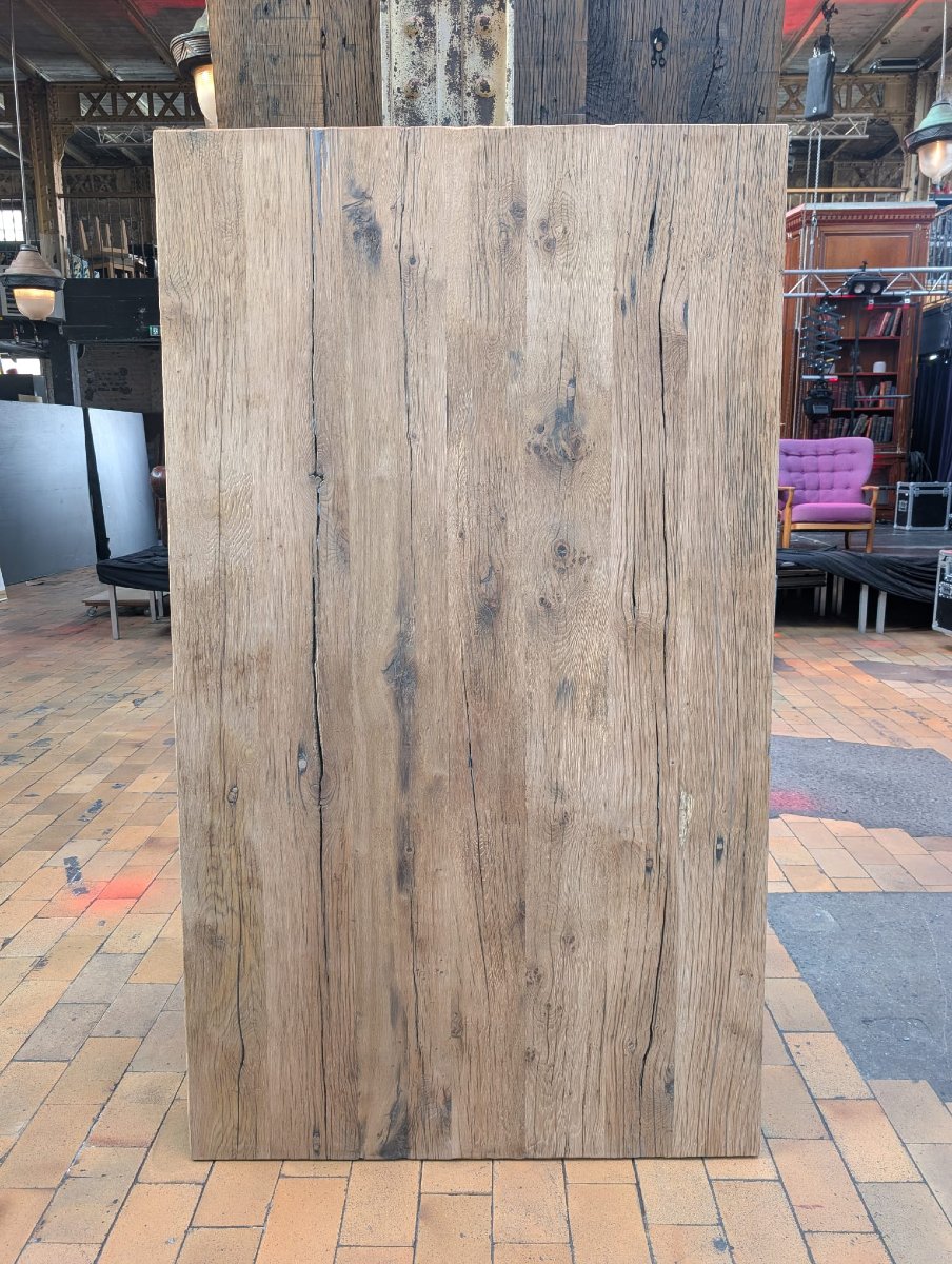 Antique Oak Tabletop — 120 X 205 Cm