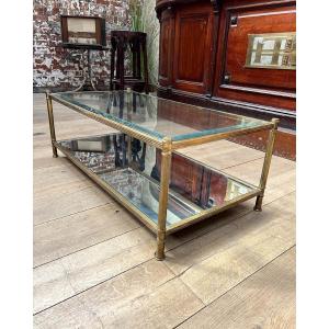 Table basse en laiton de Roche Bobois, Circa 1970