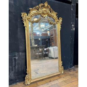 Napoleon III Trumeau Mirror, 135x219x20cm