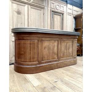 Walnut Bar With Pewter Top, 2.5 M