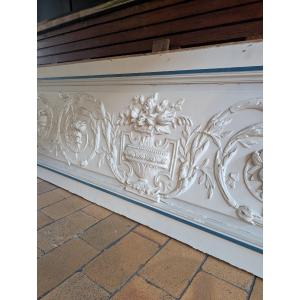 Large Decorative Panel In The Louis XVI Style, Featuring A Design Of Vases And Foliage