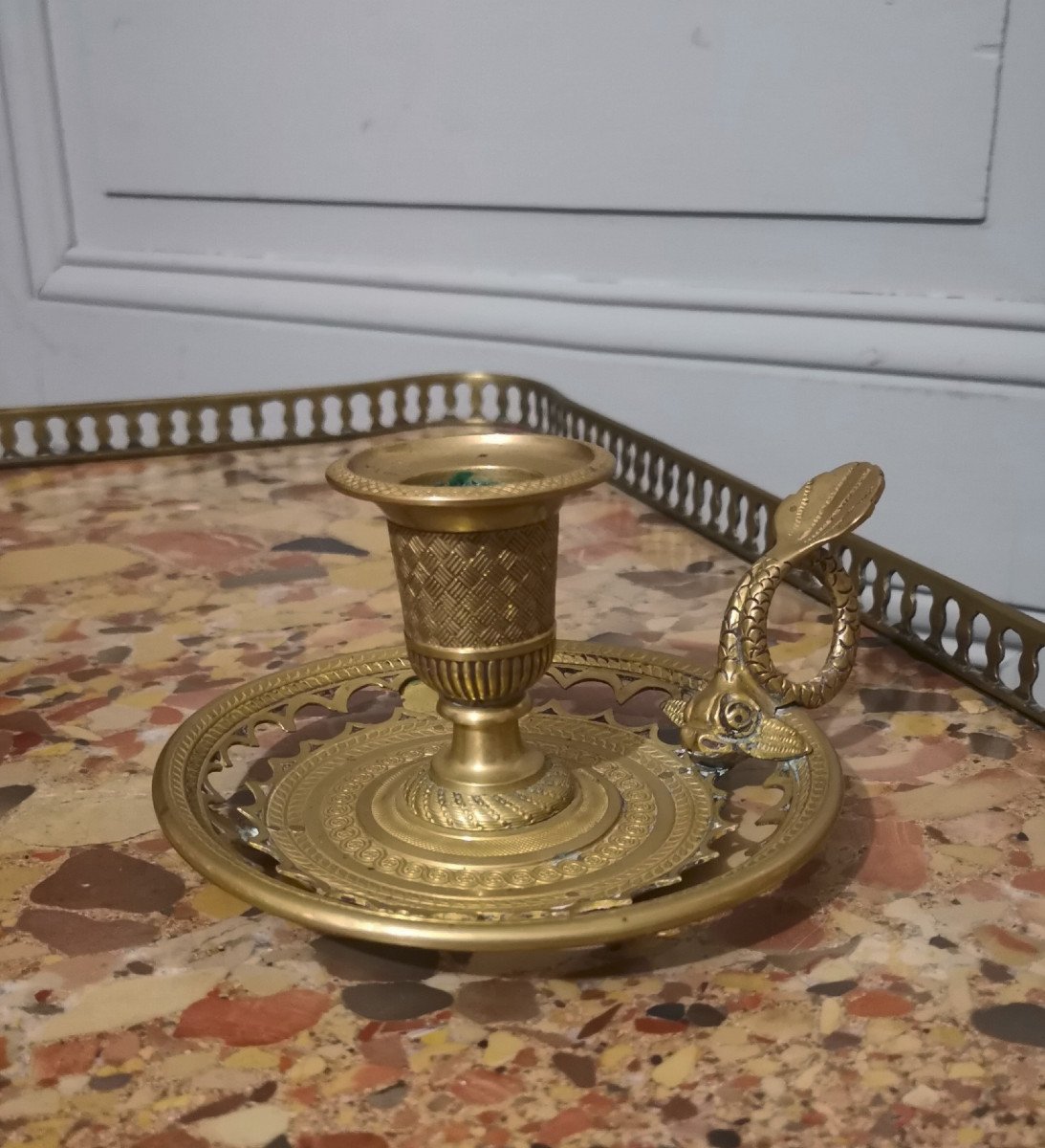 Charles X Period Hand Candle Holder