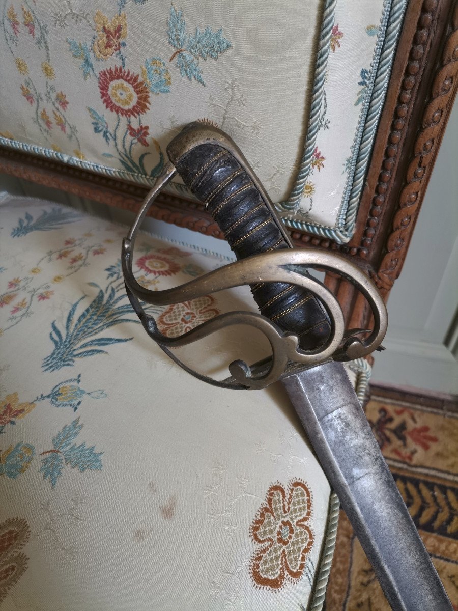 National Guard Officer's Saber Said Petit Montmorency Revolutionary Period-photo-2