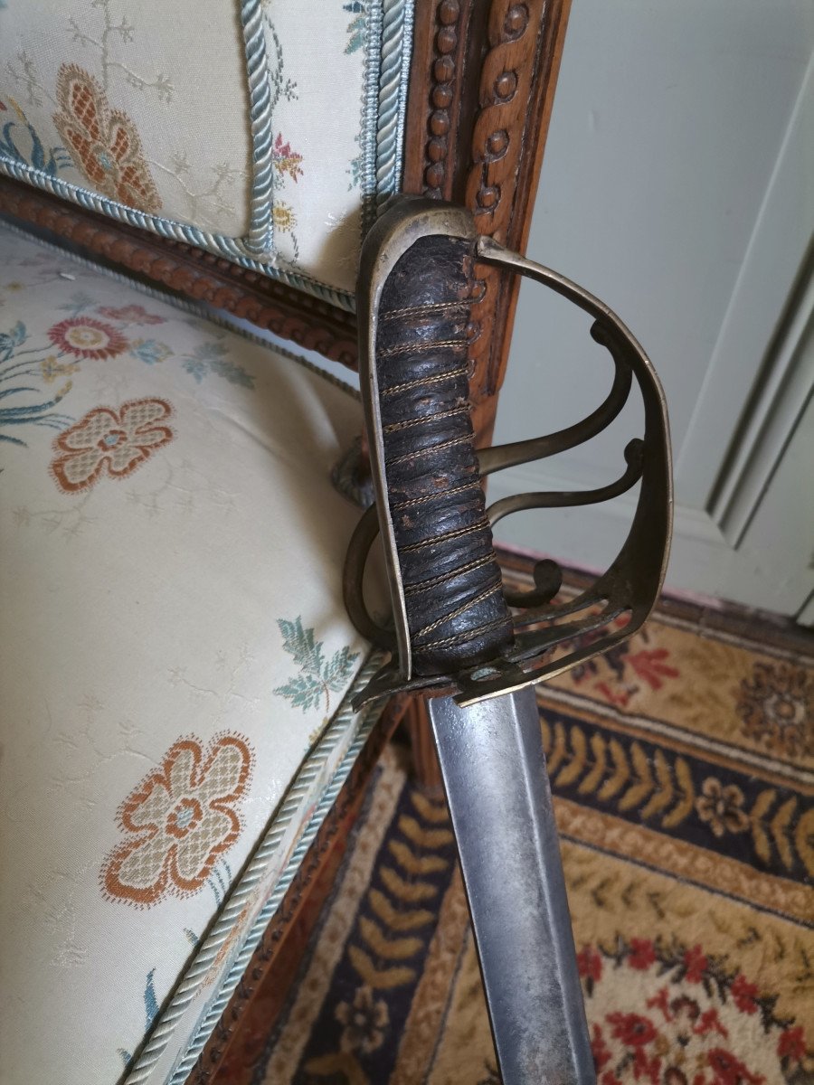 National Guard Officer's Saber Said Petit Montmorency Revolutionary Period-photo-1