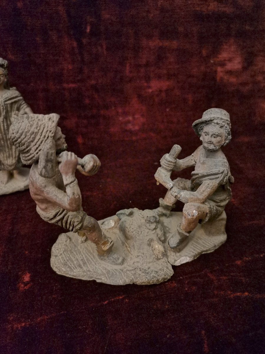 Lot De Figurines En Plomb époque XVIIème Siècle-photo-3