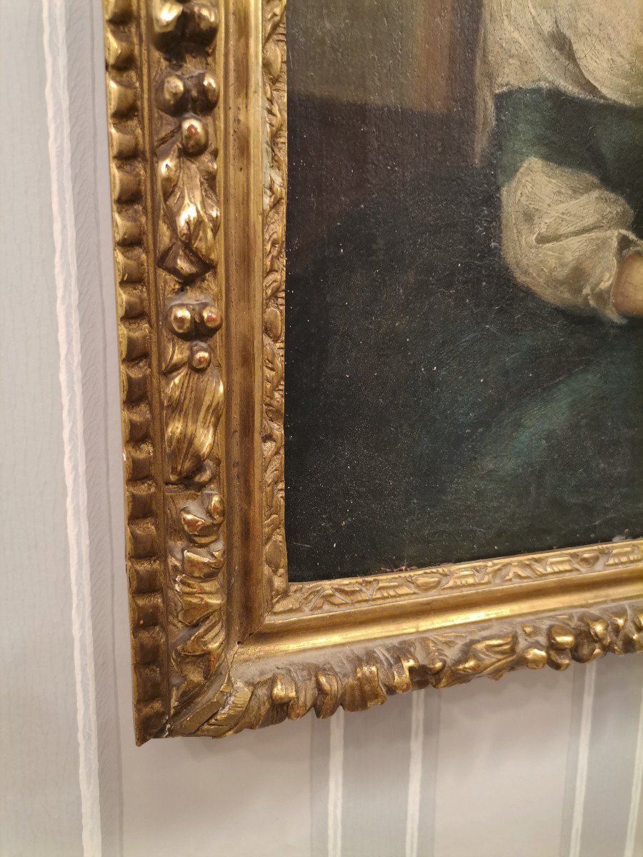 Petit Portrait Représentant Peut-être Une Mère Et Sa Fille époque Louis XVI-photo-3