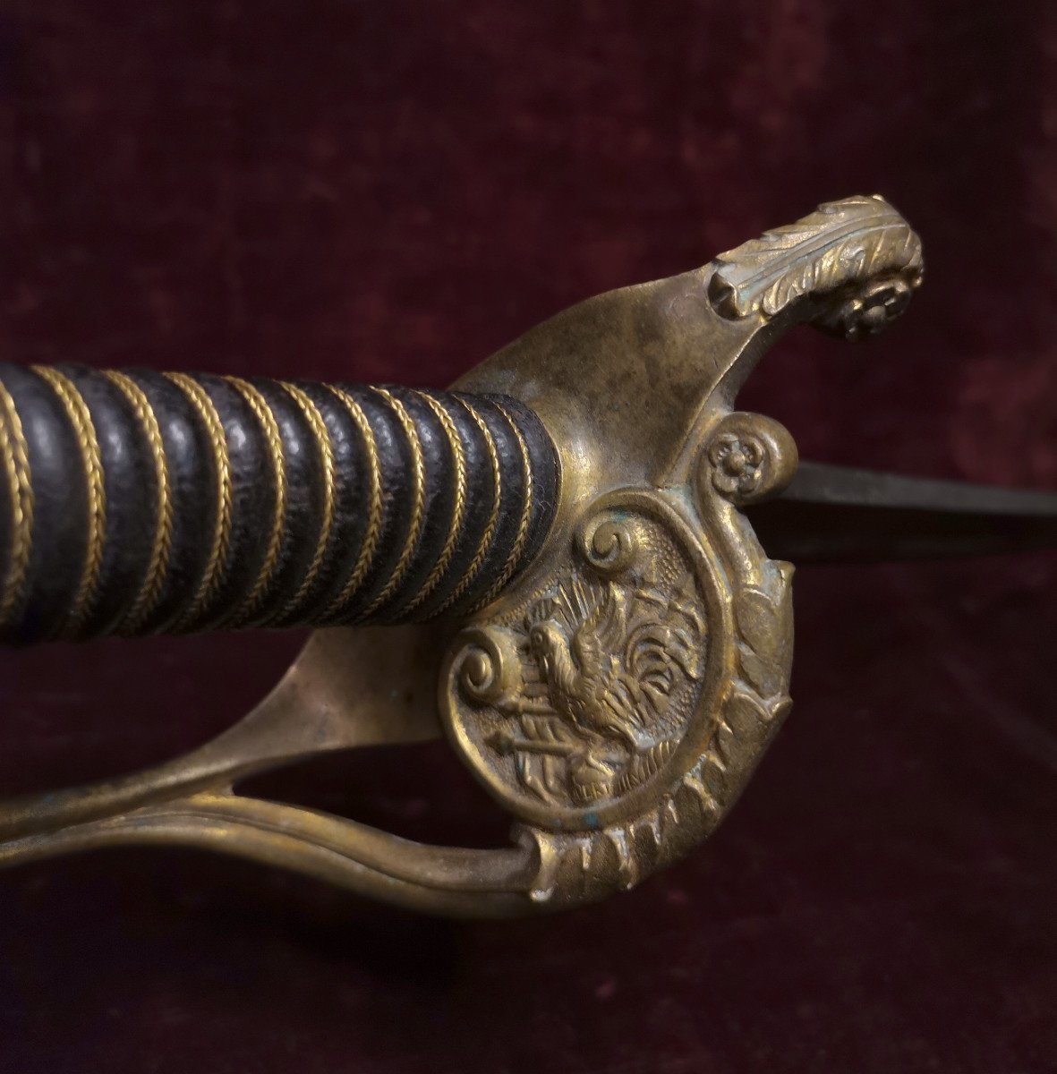 Rare Sabre d'Officier d'Infanterie Fantaisie Signé Lepage Arquebusier Du Roi Monarchie Juillet-photo-4