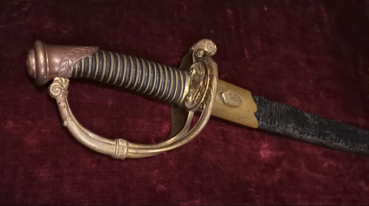 Rare Sabre d'Officier d'Infanterie Fantaisie Signé Lepage Arquebusier Du Roi Monarchie Juillet