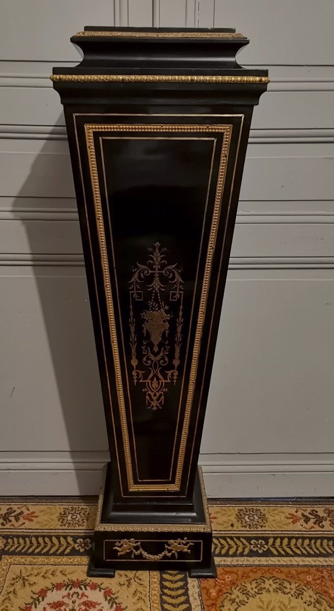 Gaine En Marquèterie Boulle d'époque Napoléon III-photo-2