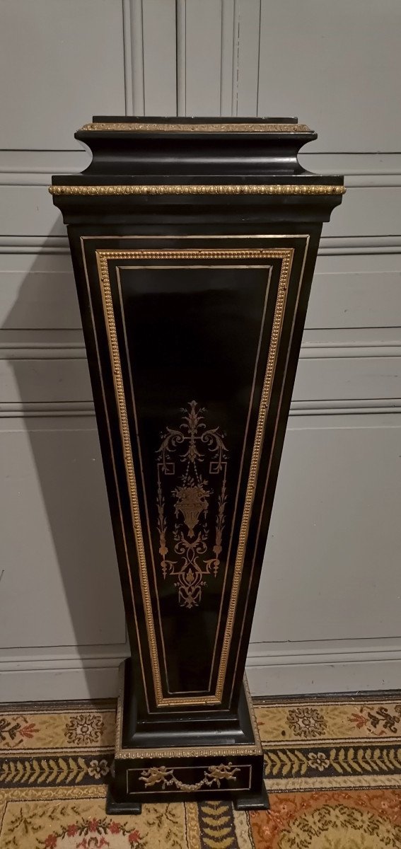 Gaine En Marquèterie Boulle d'époque Napoléon III-photo-1