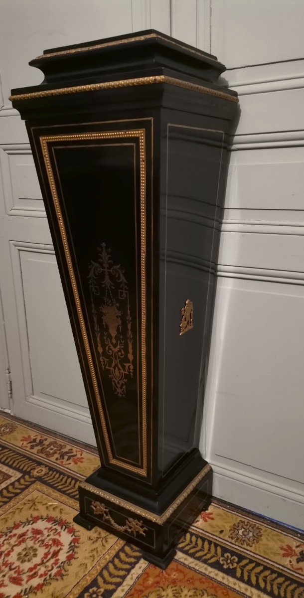 Gaine En Marquèterie Boulle d'époque Napoléon III-photo-2