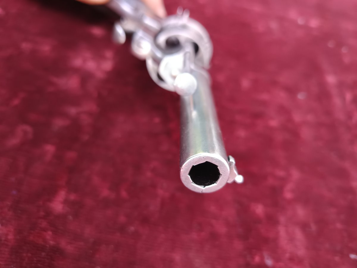Rare révolver Lefaucheux modèle 1862 triple actions calibre 9 mm à broche-photo-6