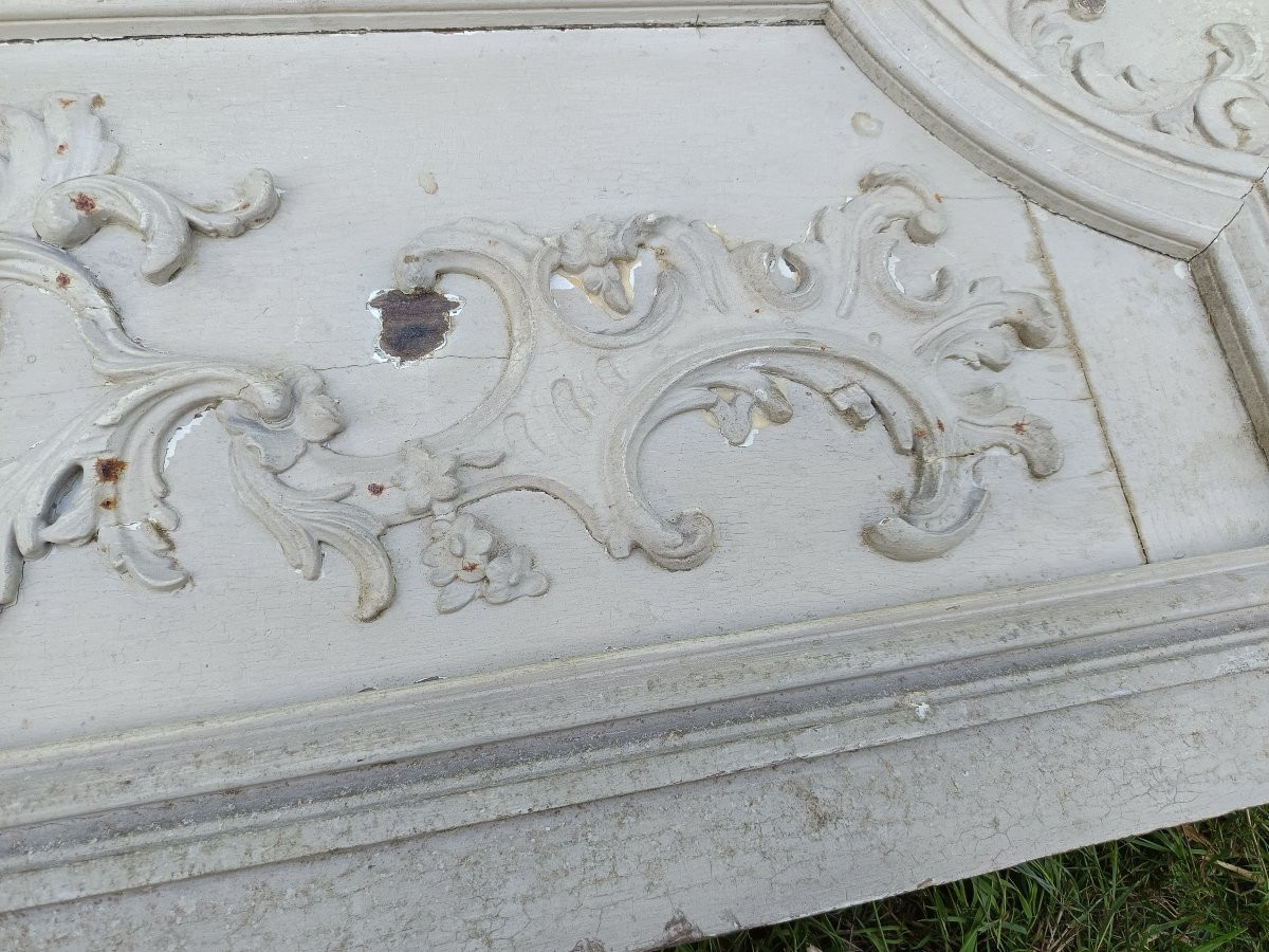 Louis XV Woodwork Element Above Door-photo-1