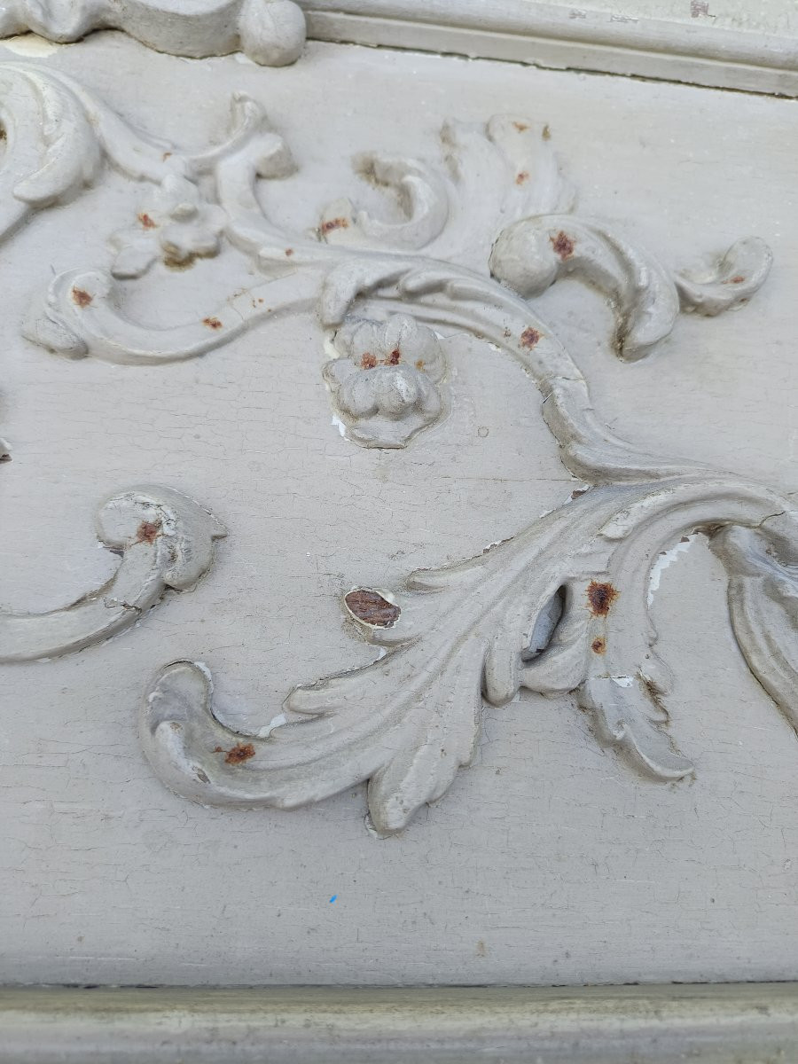 Louis XV Woodwork Element Above Door-photo-3