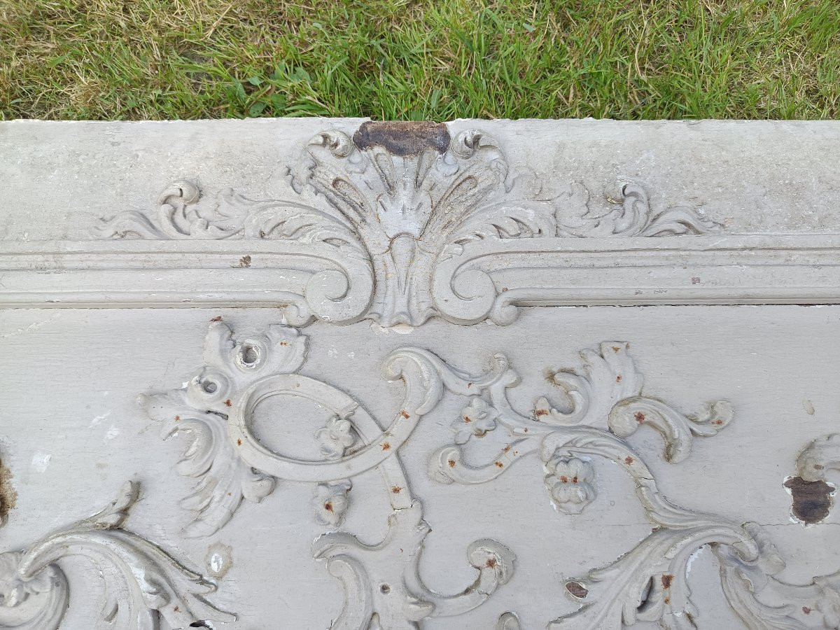 Louis XV Woodwork Element Above Door-photo-4