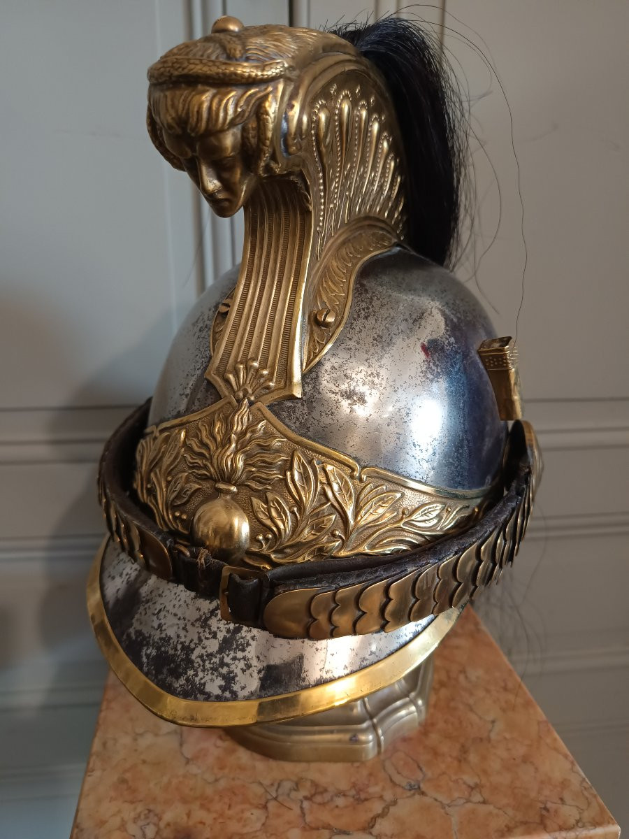 Helmet Of The Dragoon Troop Model 1872 Modified 74 Of The 6th Dragoon Period Third Republic-photo-8