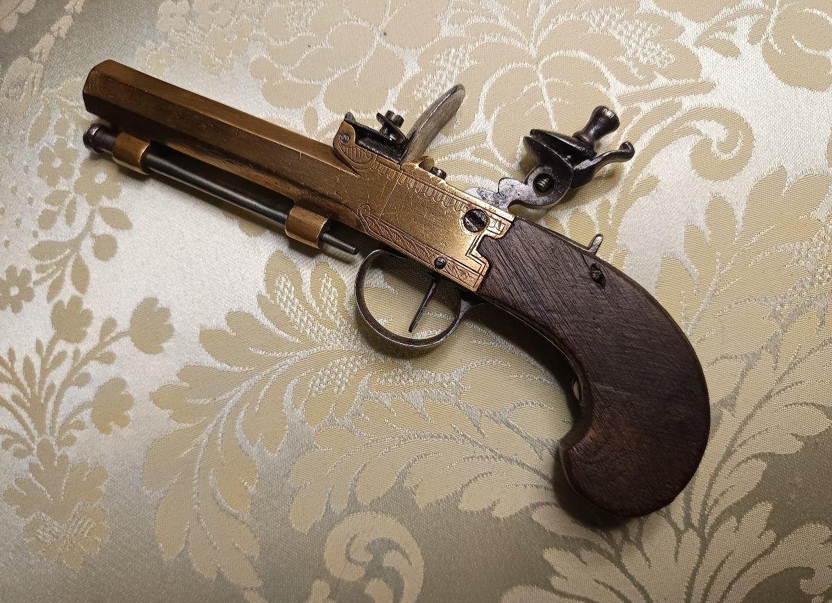 Naval Flintlock Chest Pistol, Late 18th Century, Early 19th Century-photo-6