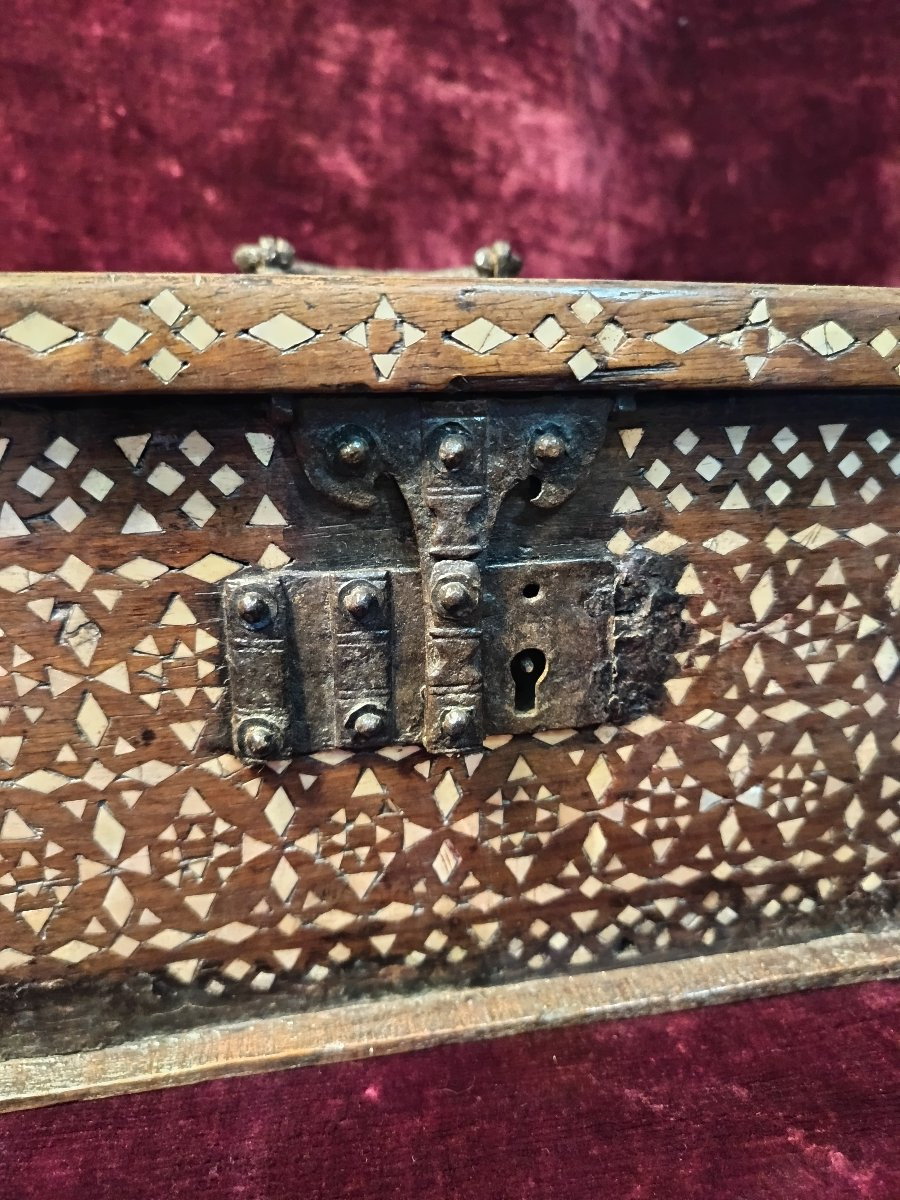 Coffret à serrure à moraillon Syrie époque fin XVIIIème début XIXème-photo-4