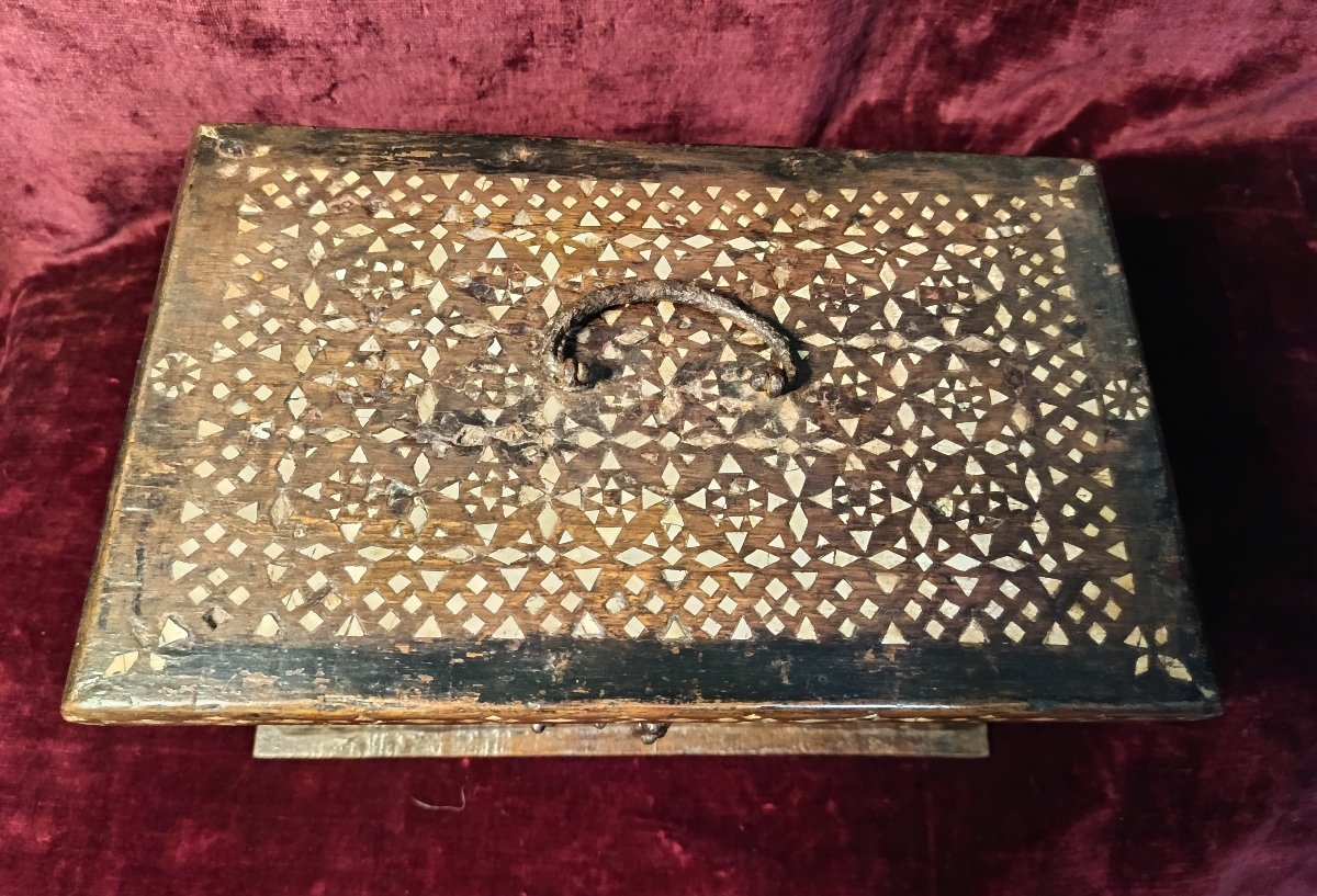 Coffret à serrure à moraillon Syrie époque fin XVIIIème début XIXème-photo-2