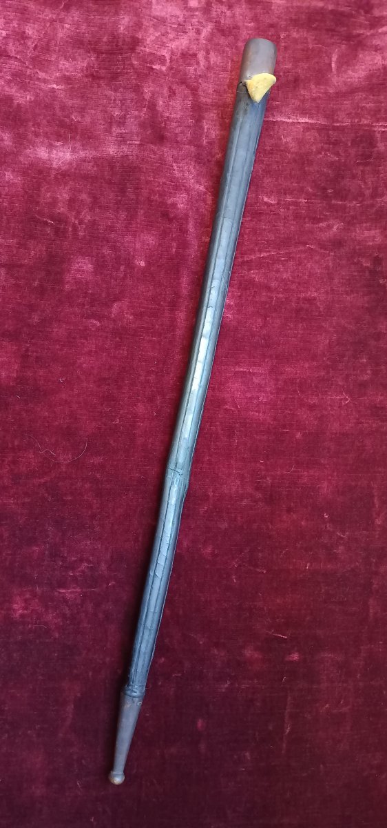 Rare fourreau de baïonnette Chassepot ou Gras modèle 1866/74 gendarme à cheval-photo-1