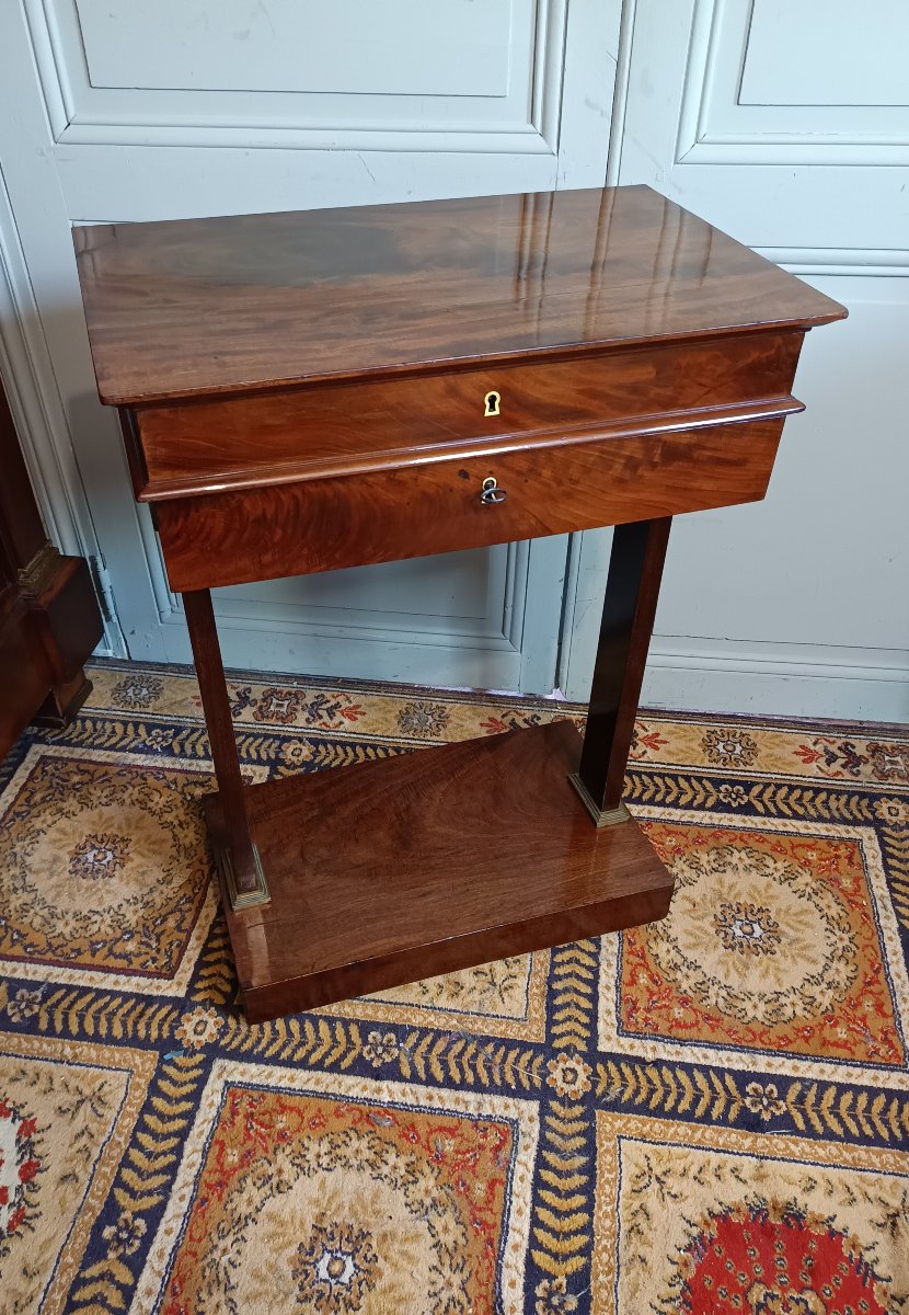 Table travailleuse d'époque Consulat ou Empire 1er quart du XIXème-photo-2