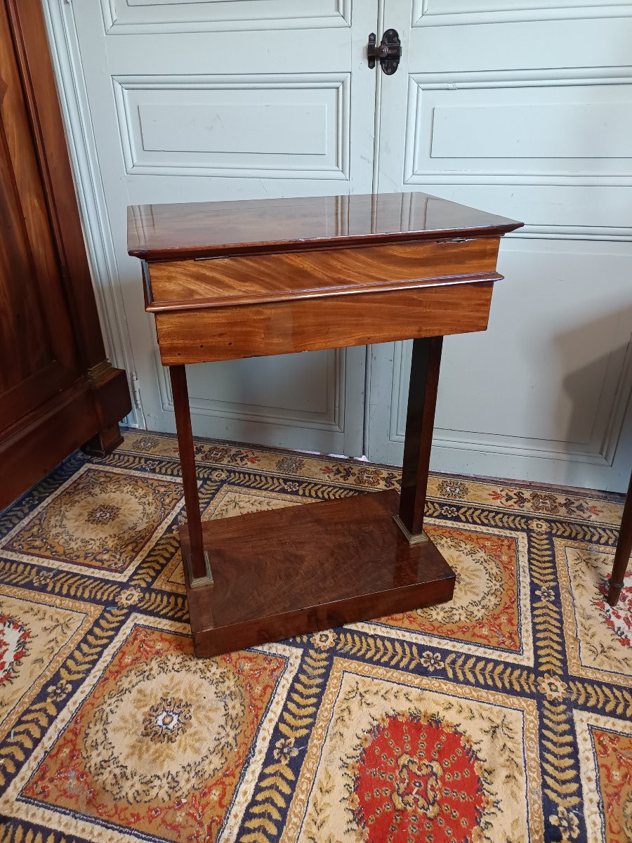 Table travailleuse d'époque Consulat ou Empire 1er quart du XIXème-photo-4