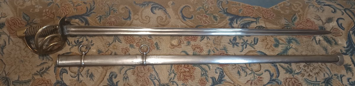 High-quality Antique Copy Of A Line Cavalry Saber, Model Year XIII, Modified 1816-photo-4