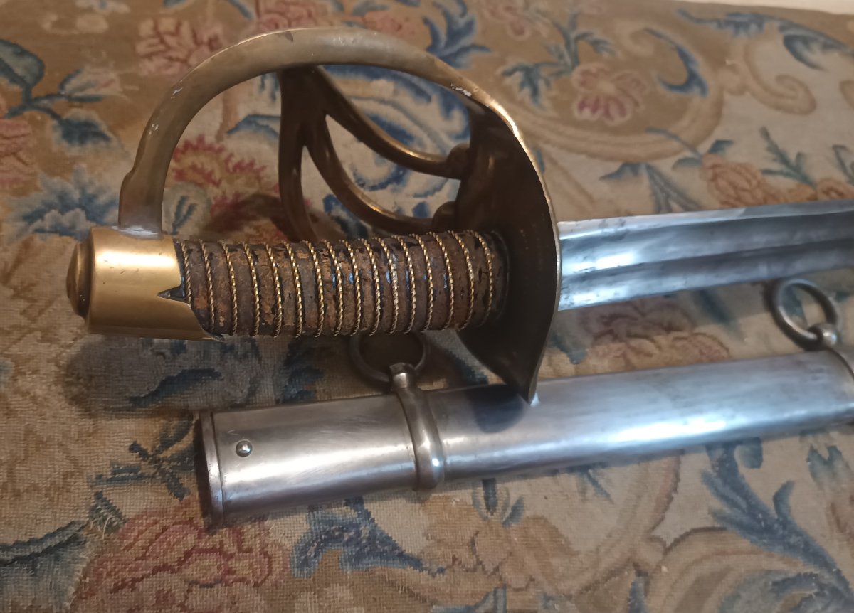 High-quality Antique Copy Of A Line Cavalry Saber, Model Year XIII, Modified 1816-photo-6