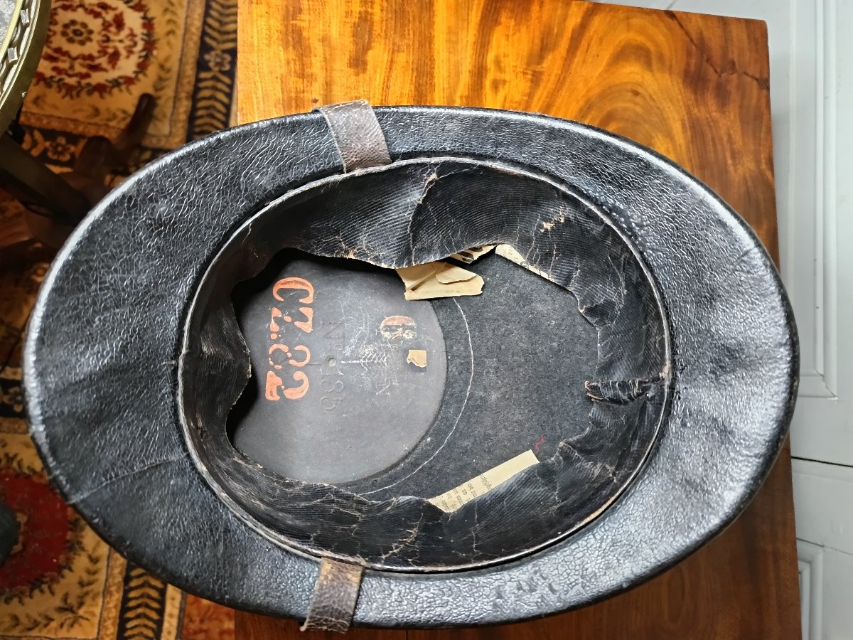 Shako d'Artillerie Suisse modèle 1869 modifié 1875 daté 1882-photo-6