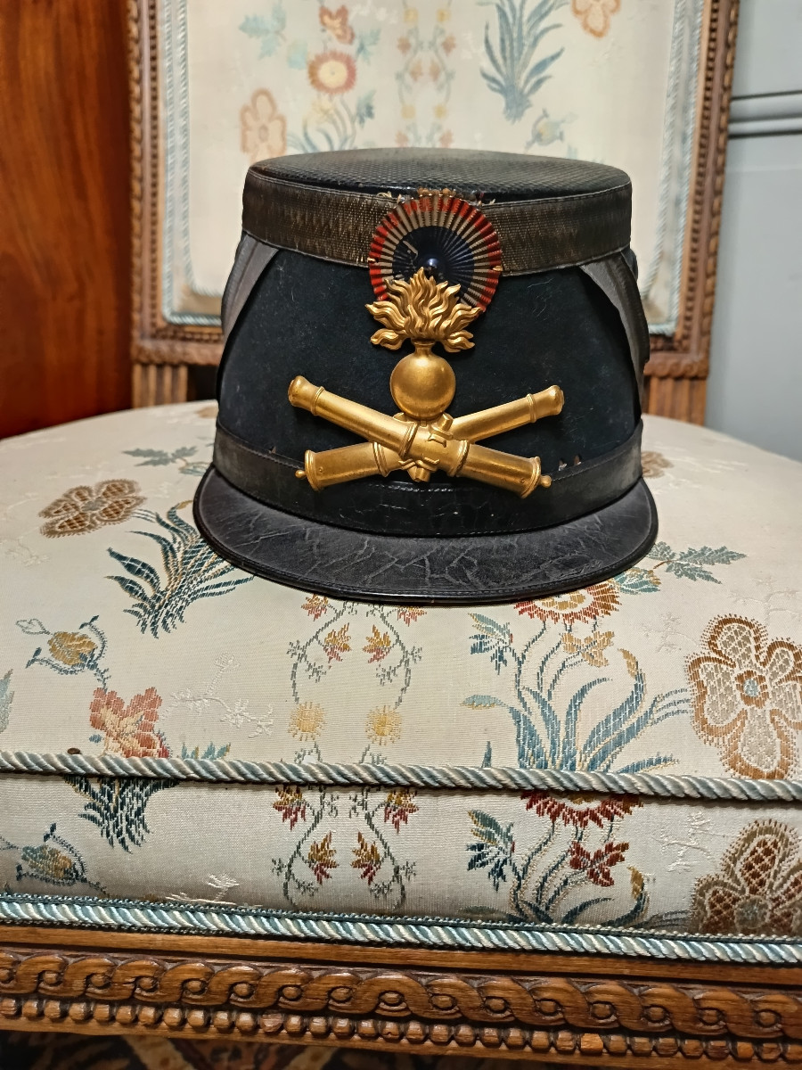 Artillery Officer's Shako, Model 1874, Third Republic Era